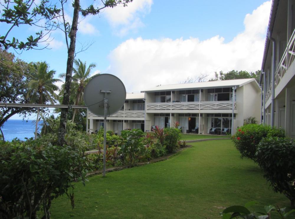 Matavai Resort (largest on Niue) with 40 rooms.